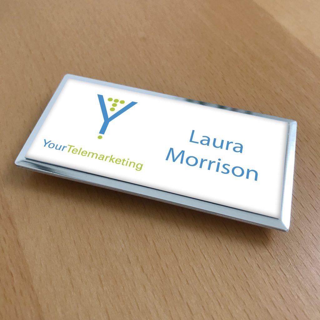 Your Telemarketing personalised name badges