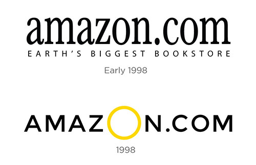 a brief history of well known logos amazon logo